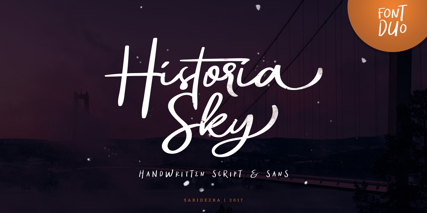 Ejemplo de fuente Historia Sky